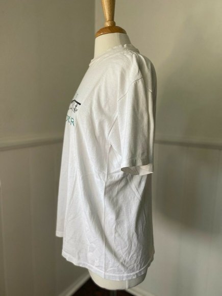 Vintage Oneita Made in USA Single Stitch T shirt 100% Cotton Size Large - Picture 2 of 12